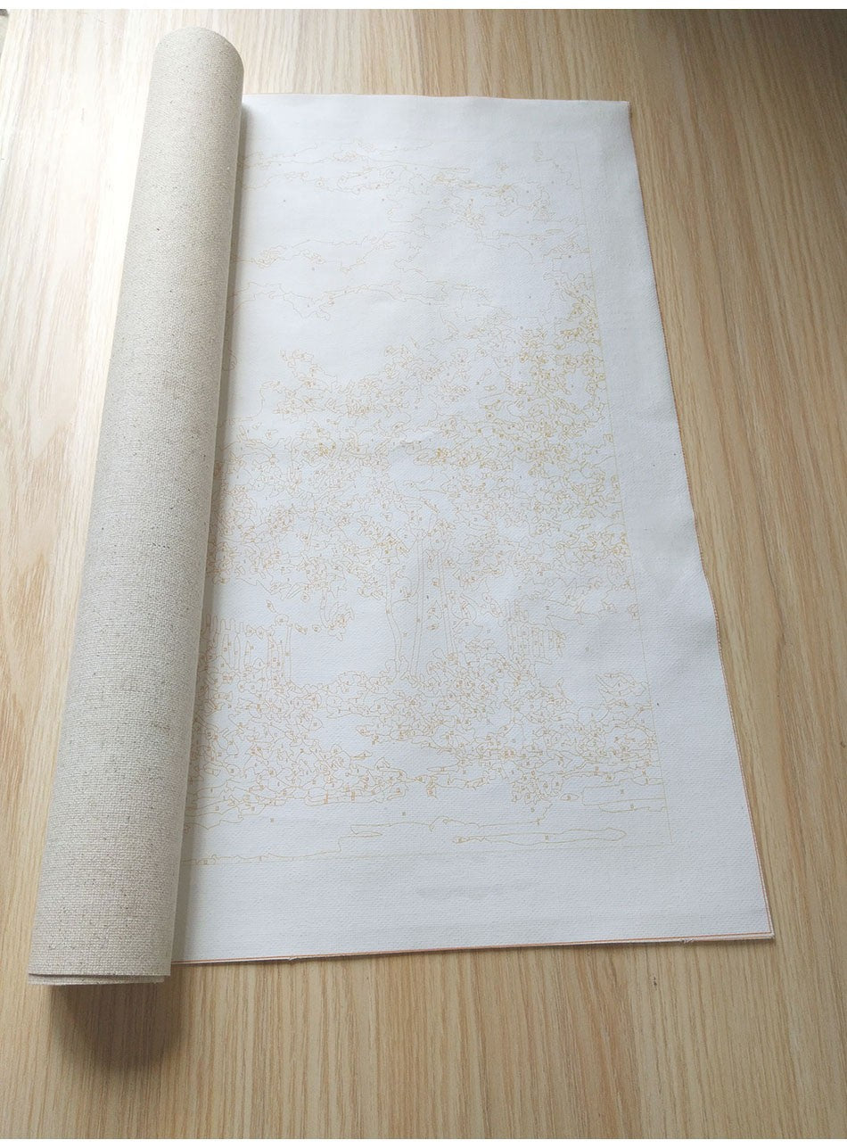 DIY Painting By Numbers - Rainy Night (16"x20" / 40x50cm)