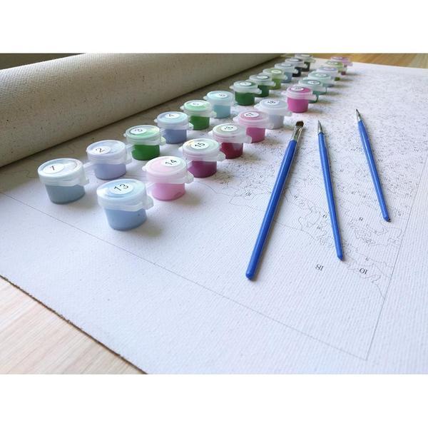 DIY Painting By Numbers - Country Mill (16"x20" / 40x50cm)