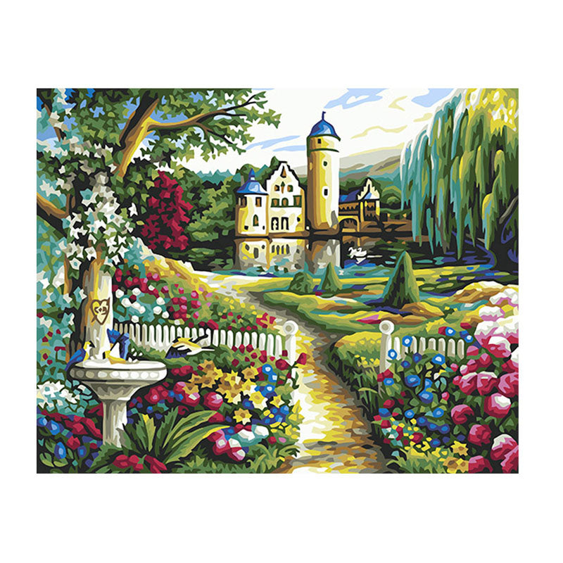 DIY Painting By Numbers - Splendid Castle  (16"x20" / 40x50cm)