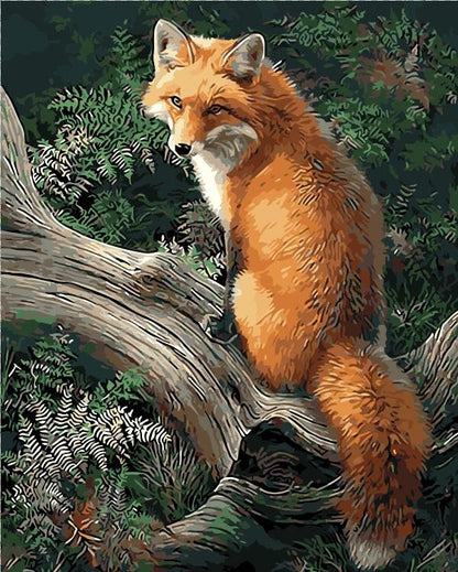 DIY Painting By Numbers - Fox (16"x20" / 40x50cm)