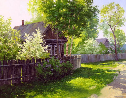 DIY Painting By Numbers - Farm House (16"x20" / 40x50cm)
