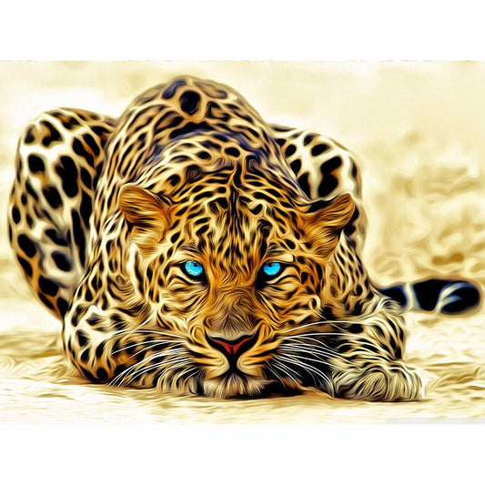 DIY Painting By Numbers - Leopard (16"x20" / 40x50cm)