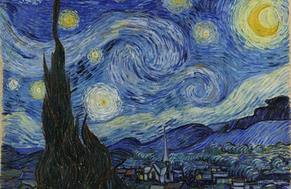 DIY Painting By Numbers - Starry Night by Van Gogh (16"x20" / 40x50cm)