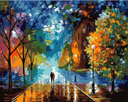 DIY Painting By Numbers - A Walk To Remember (16"x20" / 40x50cm)
