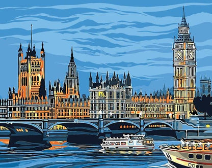 DIY Painting By Numbers - Big Ben The Great Bell (16"x20" / 40x50cm)