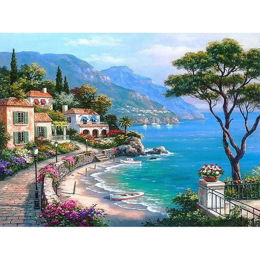 DIY Painting By Numbers - Luxurious Harbor (16"x20" / 40x50cm)